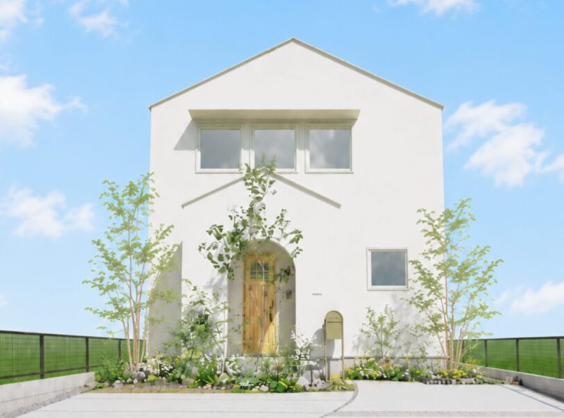 絵本に出てくるような三角屋根の住まい