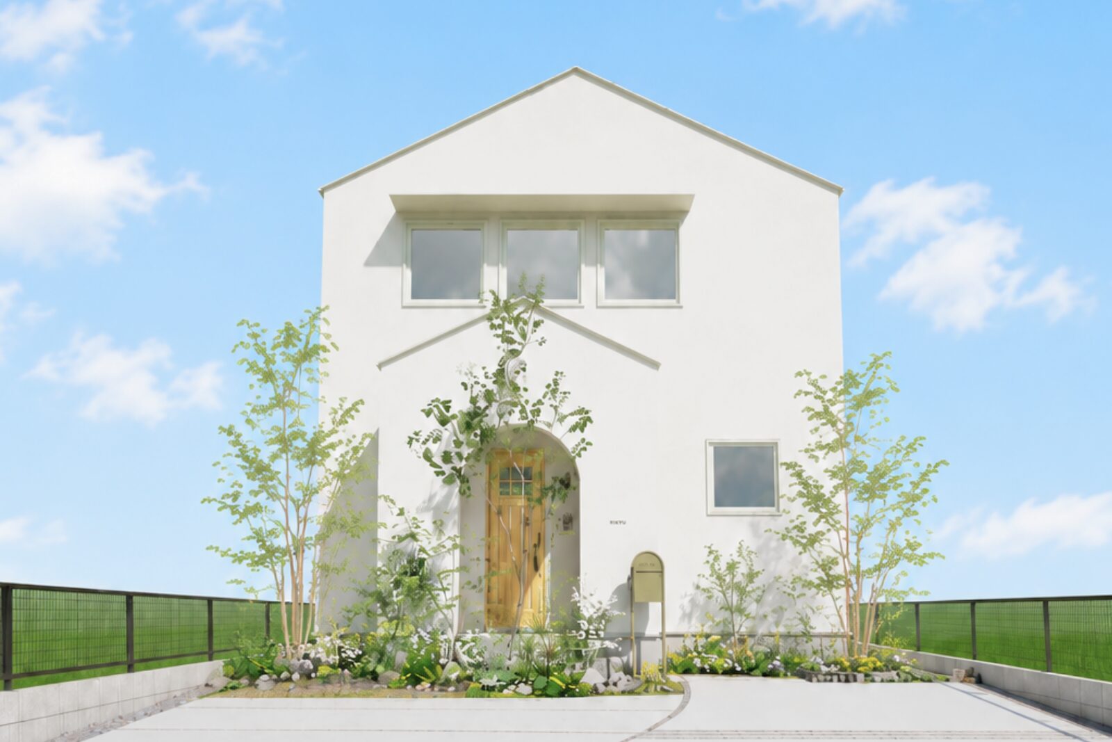 絵本に出てくるような三角屋根の住まい